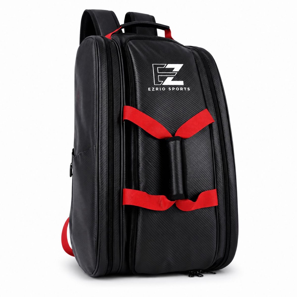 Padeltas Pro – Padel Rugzak Deluxe – Padel Tas – Padel Hoes – Voor Dames en Heren – Padel Zak – Padel Rugtas – Rackettas – Racketbag – Sport Rugzak – Sport Rugtas – Schoenenvak – PU leer – Zwart