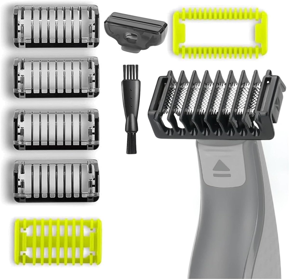 Opzetkammen Trimmer - Opzetstukken Baardtrimmer - Stijlvol Scheren - Bi-directioneel Ontwerp - 1/2/3/5mm - Zwart