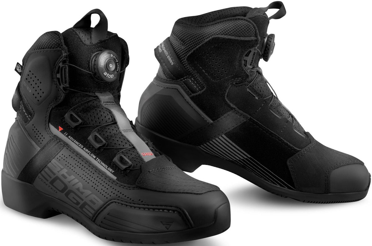 SHIMA Edge Vented Dames Zwart Motorschoenen - Laars