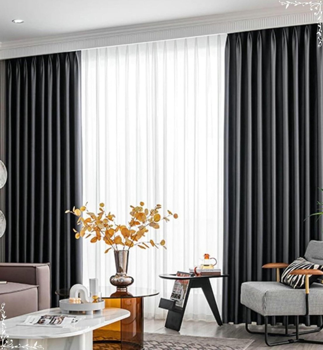 Verduisteringsgordijnen Set - Donkere Gordijnen - Slaapkamer Privacy - Warmte- en Lichtblo