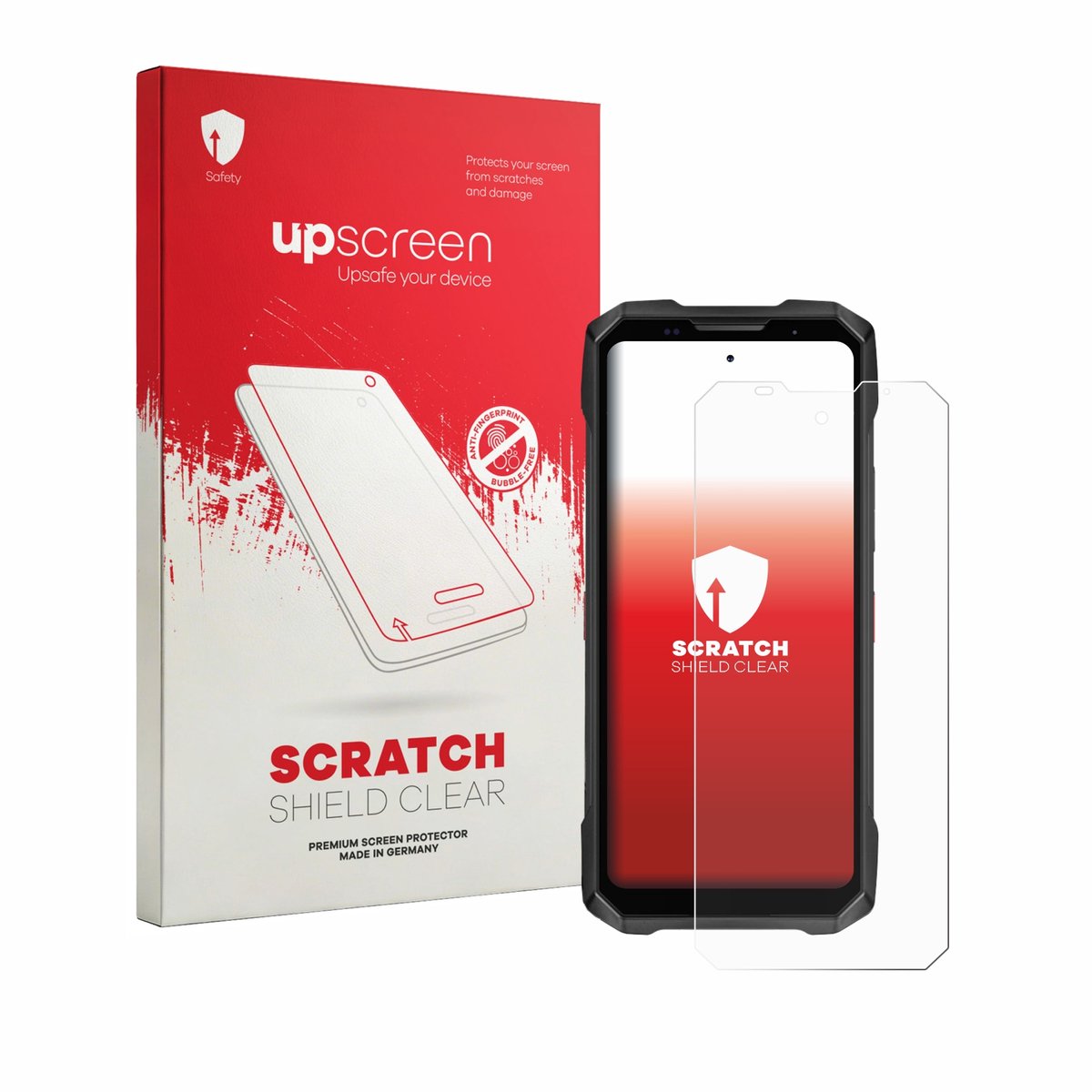 upscreen - Screenprotector voor Doogee V Max 2 Pro - Folie Beschermfolie transparant