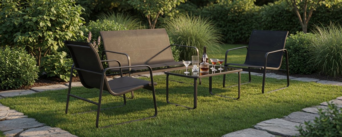 Luxe Bank – Zwart – Industrohome