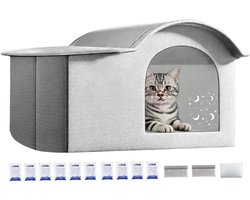 Verkoelend Hondenhok | Opvouwbaar Kattenpension met IJspack,Langdurige Verkoeling Kittenverblijf - voor Binnen Buiten Tuin Camping Zomer Reizen