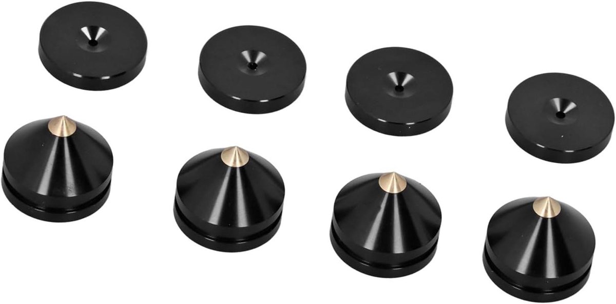 Speaker Spikes - Isolatie Pads - Geluid Verbeteren - Eenvoudige Montage - 20x23mm - Zilver