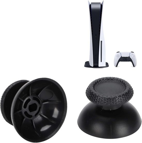 Joystick Keycaps - Duimstick Covers - Controller Reparatie - Eenvoudige Installatie - 2 stuks - Zwart — afbeelding 2