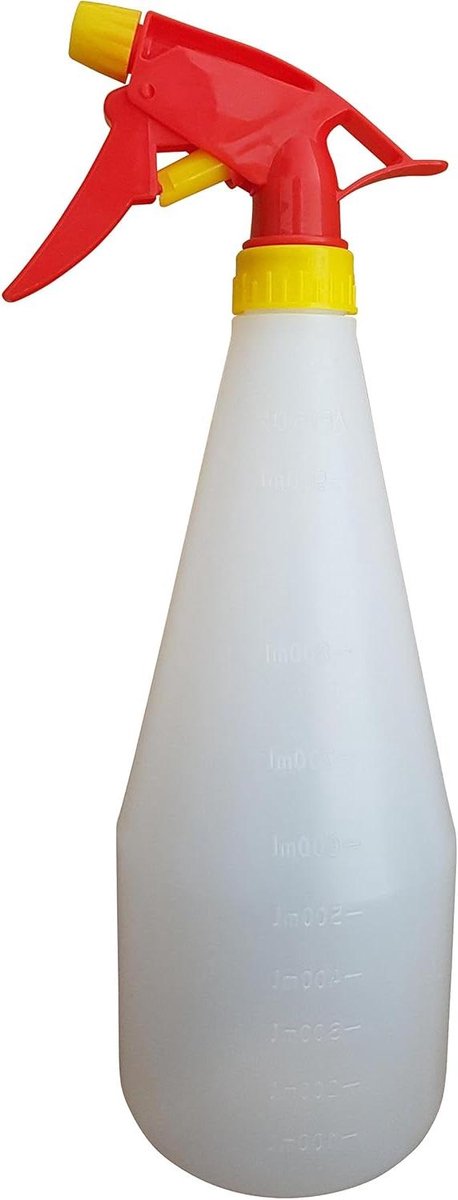 Spuitfles Plantensproeier - Plantenvernevelaar Kunststof - Planten Verzorgen - Grote Inhoud - 1000 ml - Transparant