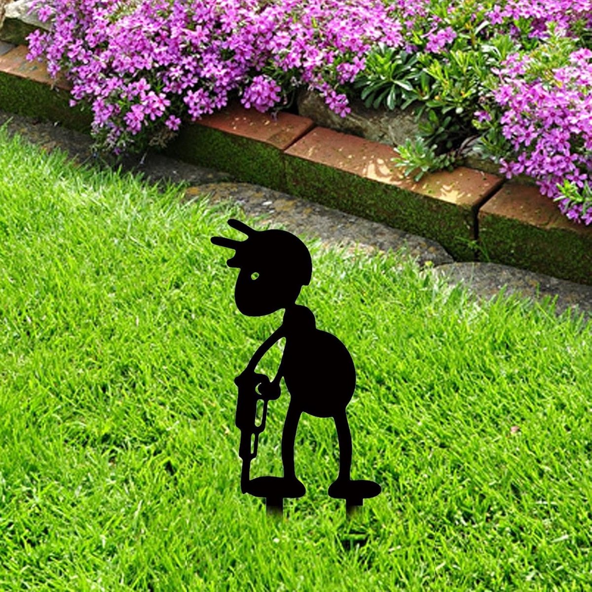 Metalen Mieren Tuinsteker - Tuindecoratie Mier - Tuin Aankleden - Levendig Mier Design - 26 x 13 cm - Niet gespecificeerd