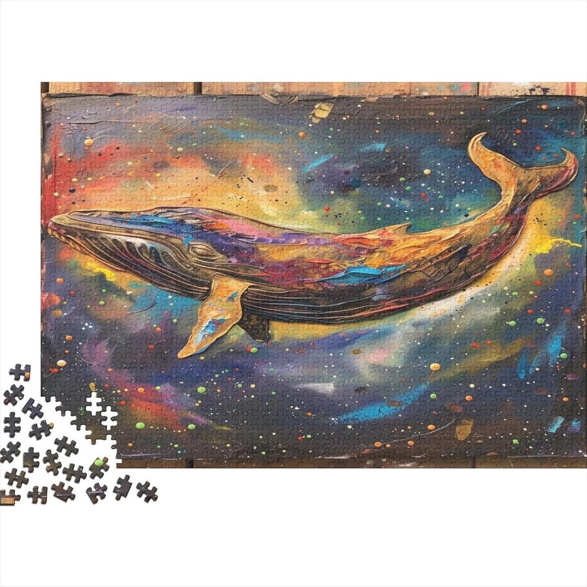 Walvis Puzzel - Legpuzzel Volwassenen - Ontspanning Thuis - Unieke Vormen - 1000 stukjes - Stijl-7