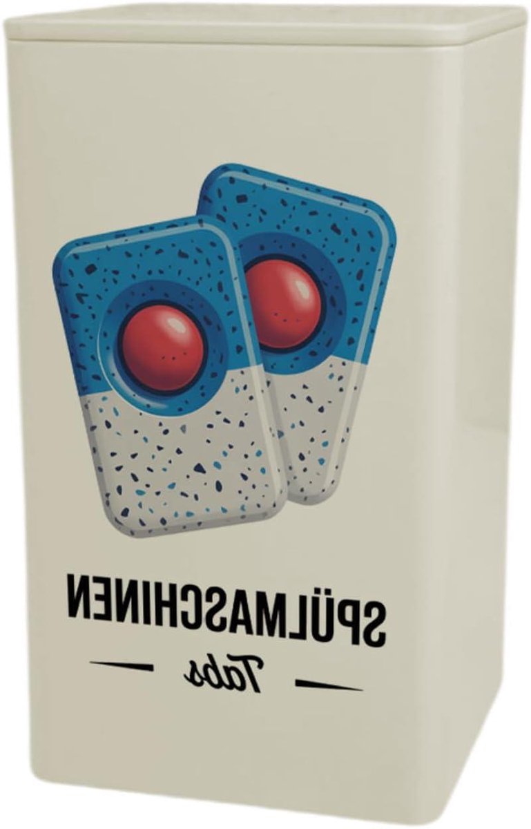 Opbergdoos Vaatwastabletten - Keukendoos Tabletten - Keuken Organiseren - Decoratief Design - 900 ml - Meerkleurig
