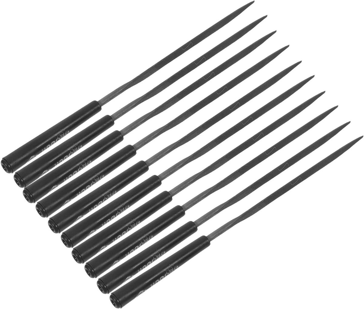 Metalen Vijlen Set - Handvijlen Metaalbewerking - Metaal Slijpen - Ergonomische Antislipgrepen - 15.30X0.60X0.60CM - Diverse kleuren