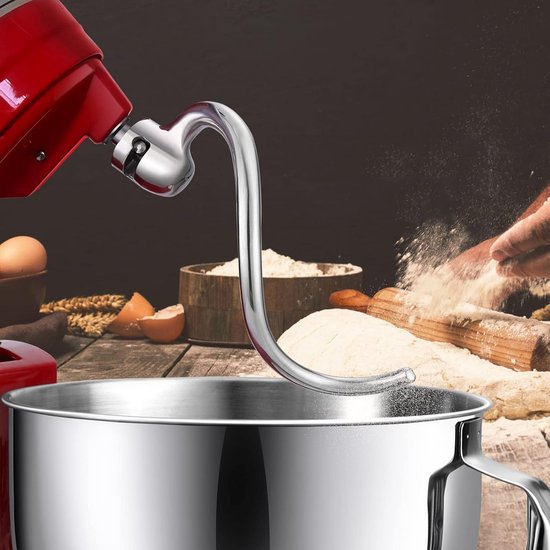 Deeghaak Keukenmachine - Mixer Accessoire - Brood Deeg - Vaatwasmachinebestendig - 9.4 x 7 x 18 cm — afbeelding 3