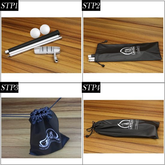 Golf Putter - Putting Club - Binnen en Buiten - Tweerichtings Ontwerp - 89 cm - Zwart Zilver van GOLF — afbeelding 2