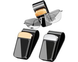 Auto Brillenhouders - Zonnebrilhouder Auto - Veilig Opbergen - 2 Stuks Set - Compact Ontwerp