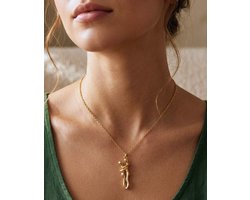 Knuffel ketting - Couple - Koppel - Love - Geschenk - Liefde - Kado - Cadeau - RVS - Omhelzing - Necklace - Gift
