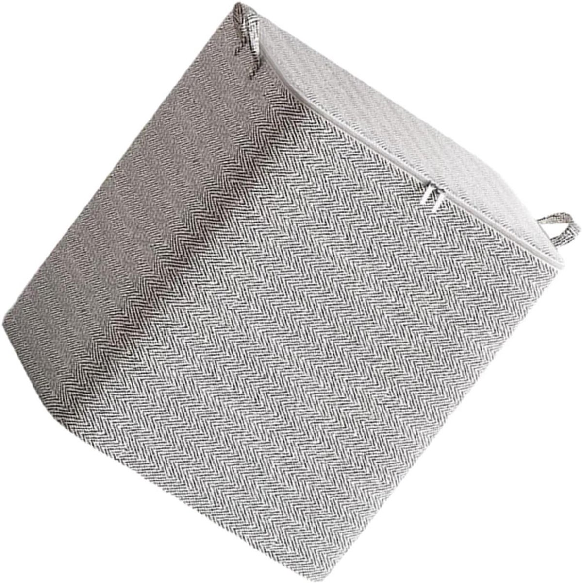 Opbergtas Dekens - Opberger Beddengoed - Kast Opruimen - Met Handvatten - 56x56x45 cm - Grijs