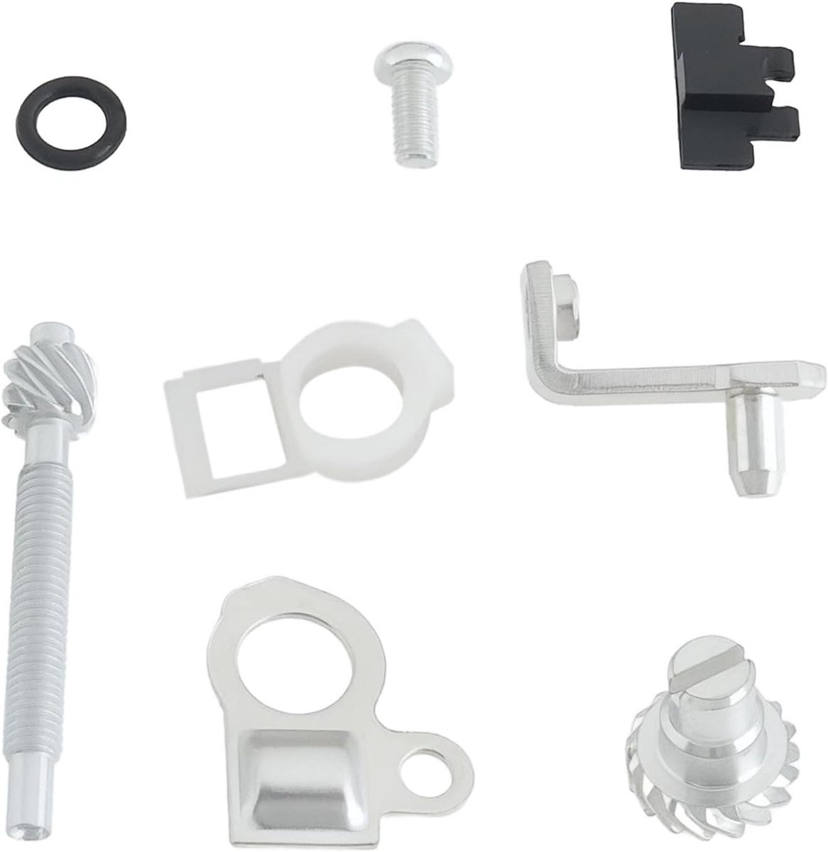Kettingspanner Stelset - Kettingversteller - Zaagketting Onderhoud - Stabiele Kettingspanning - 8 Stuks - Zilver