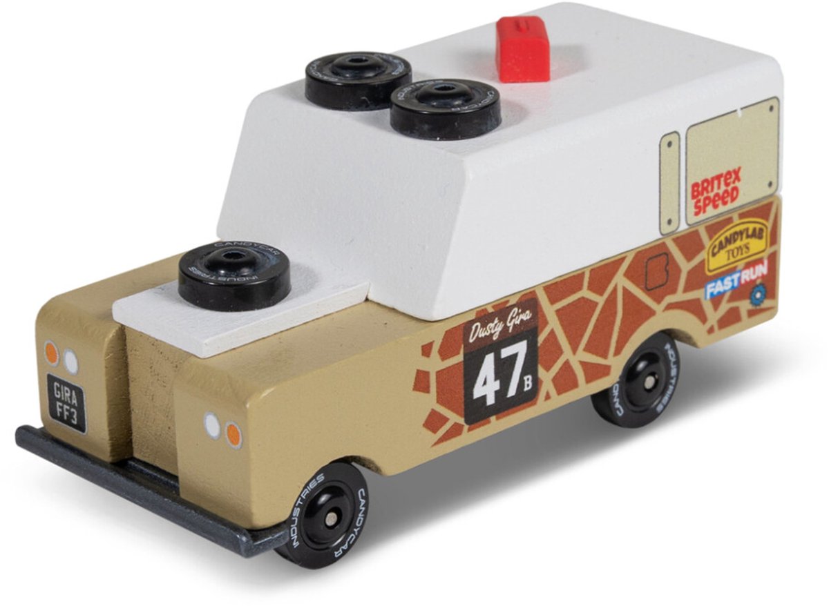 Candycar Toons - Safari drifter GIRA - houten voertuig - 3+