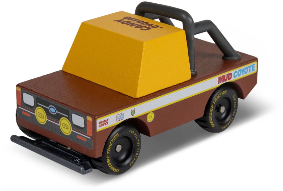 Candycar Toons - Mud coyote brown - hout auto - 3+