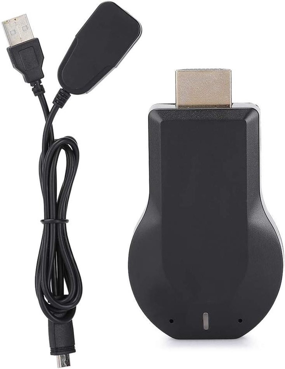 Draadloze Scherm Spiegel - Tv Stick Dongle - Multimedia Delen - Platform Onafhankelijk - Full HD 1080P - Zwart