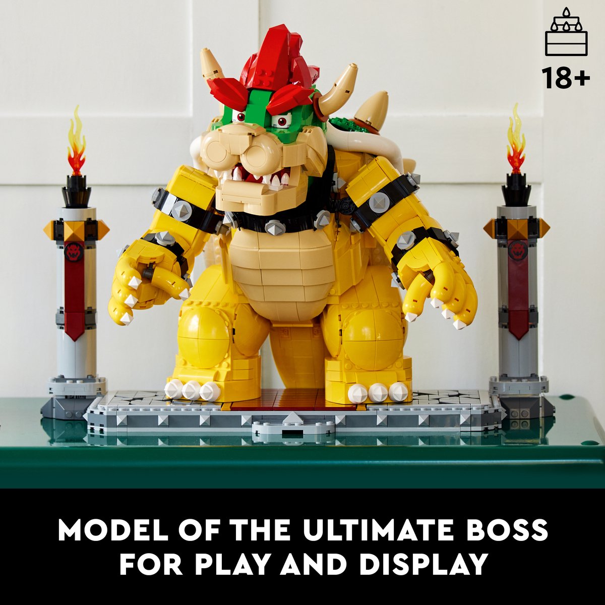 LEGO Super Mario De machtige Bowser, Bouwbaar 3D Model, Verzamelitem & Cadeau Idee - 71411 — afbeelding 3