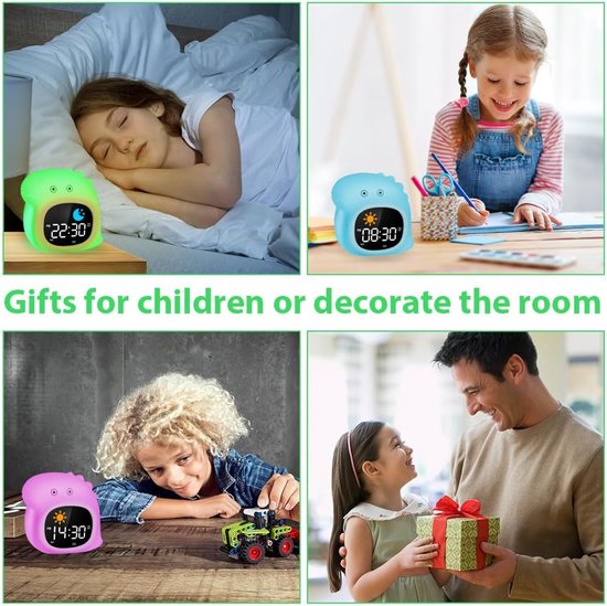 Digitale Kinderwekker - Slaaptrainer met Snooze-Functie - Inclusief 6 Natuurlijke Geluiden — afbeelding 5