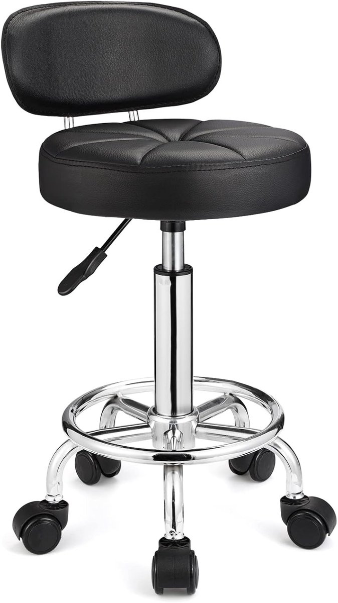 Zadelkruk op Wielen - Kapperskruk Ergonomisch - Tabouret - zitcomfort