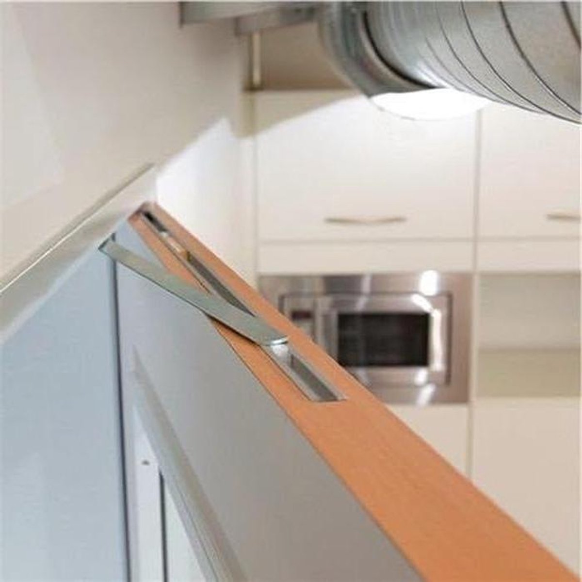 Deuropeningsbegrenzer - Deurstopper Deurrem - Deurbeveiliging - 120 Graden Openingshoek - 610-719 mm - Metaal