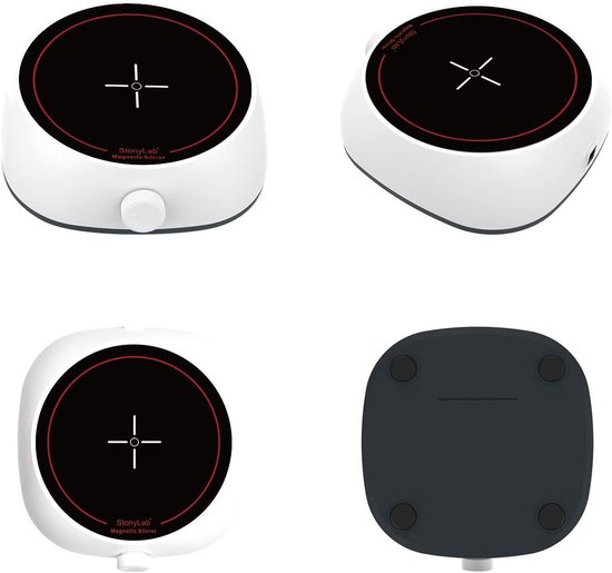 Mini Magnetische Roerder - Magneetroerder Lab - Vloeistoffen Mengen - Traploos Instelbaar - 2L Capaciteit - Wit van MINI — afbeelding 4