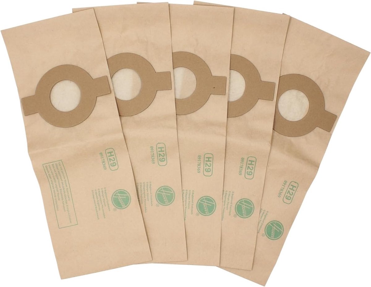 Stofzuigerzakken Cilinder - Stofzuigerzakken Set - Schoonmaken Huis - Specifieke Pasvorm - 5 stuks - Wit