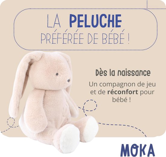 Pluche Knuffel - Grote Knuffel - Kinderslaapkamer Decoratie - 100% Biologisch Katoen - 80 cm - Gemengd — afbeelding 5
