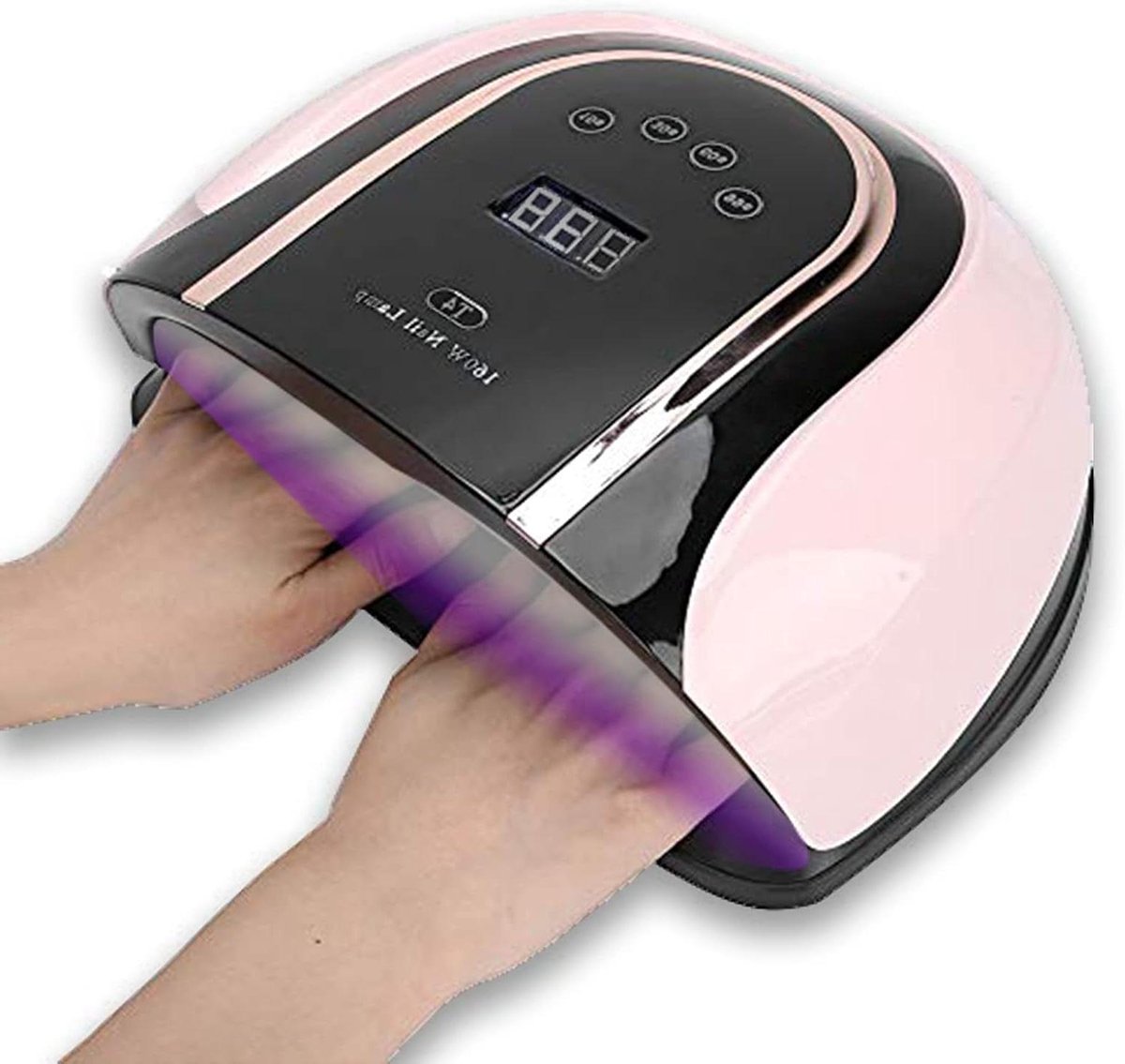Nagellamp - Nageldroger UV LED - Snel Gel Drogen - 54 Lampen 160W - 10 Nagels Tegelijk - Wit