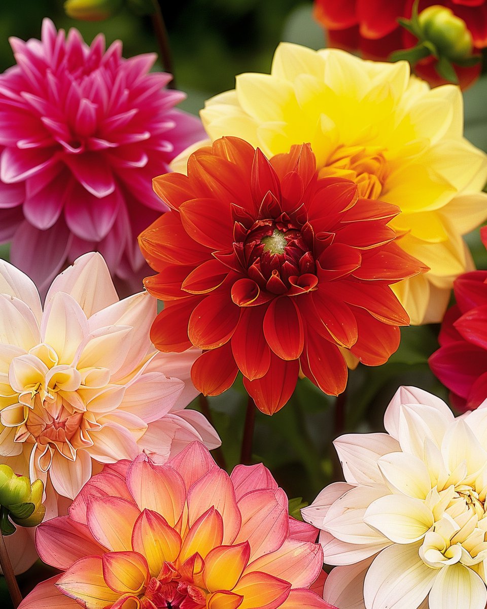 5 sets - Dahlia Zaden Unwin Hybride Gemengd Dahlia Variabilis Eenjarig