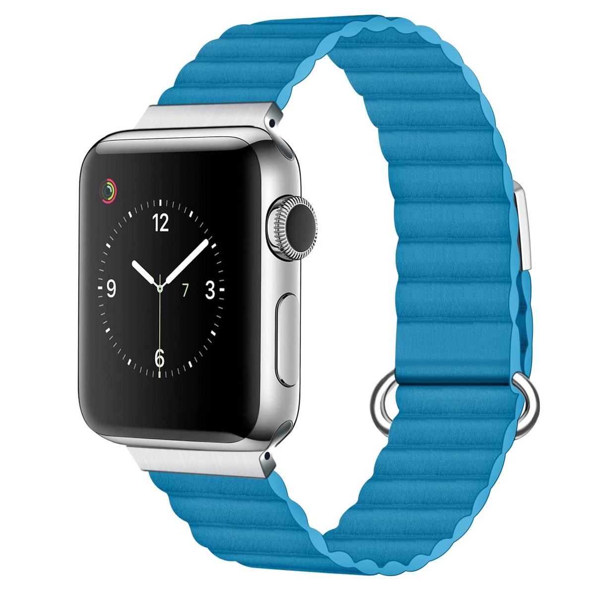 Dailygoods - Compatibel met Apple Watch - Echt leer armband - Magnetische metalen lus - Horlogeband voor mannen en vrouwen - Mode - Geschikt voor 38mm...