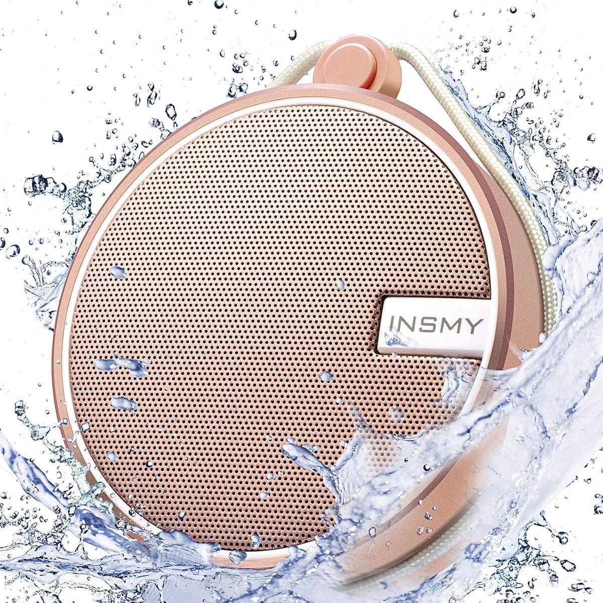 Waterdichte Bluetooth Speaker - Draagbare Audio - Buiten Muziek Luisteren - Volledig Onderdompelbaar - 12 Uur Speeltijd - Cashmere Roze