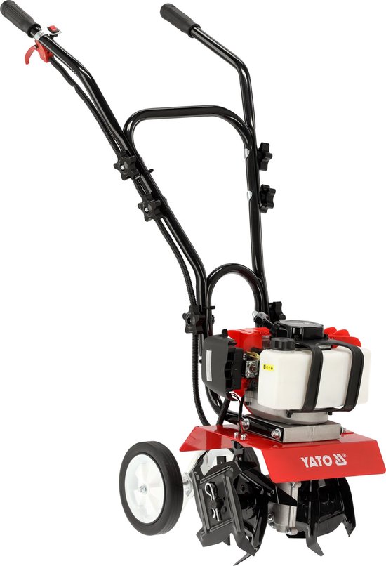 YATO YT-84861 Benzine Tuinfrees - Motorhakselaar - 52 cc (1.97 PK) - Werkbreedte 30 cm - Instelbare Werkdiepte tot 150 mm van Yato — afbeelding 4