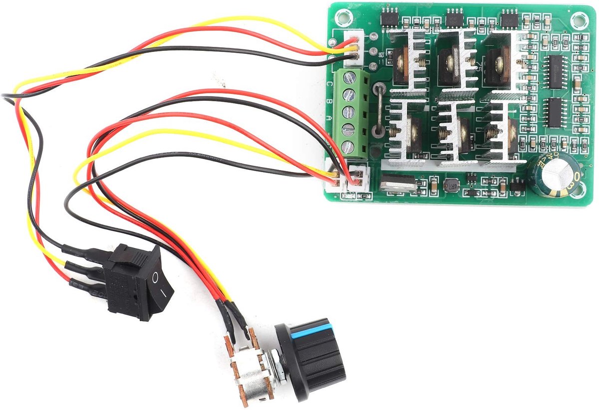 Dailygoods- Motorcontroller 15A - Brushless Motor Regulator - 3-Fase - Verstelbaar - Hoge Efficiëntie - Geschikt voor 5-36V DC - Motorregulator
