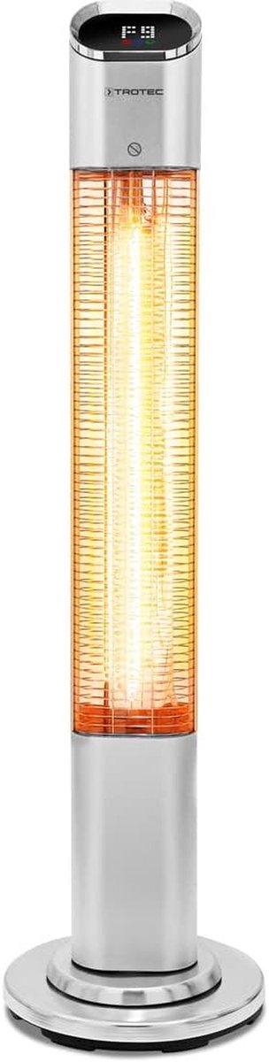 Terrasverwarmer - Infrarood Heater - Buiten Genieten - 9 Warmtestanden - 2000 Watt - Zilver