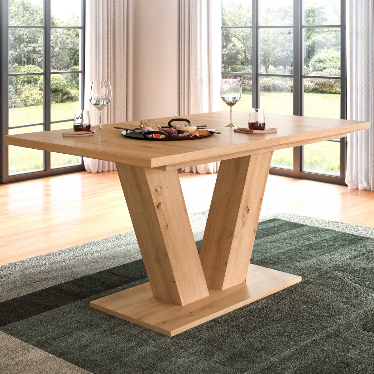 Uitbreidbare Eettafel Motion Emob - Artisan - 150-190x76x90 Cm - Naturel