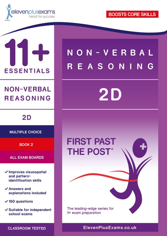11+ Essentials Non-verbal Reasoning 2D Book 2 - cover