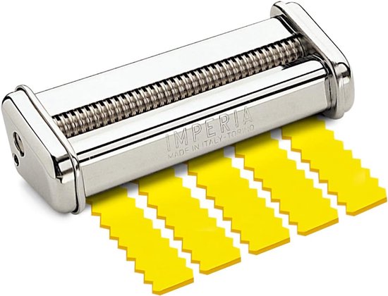 Pastaroller Opzetstuk - Lasagnette Maker - Zelf Pasta Maken - Maakt 12mm Brede Pasta - One Size - Zilver — afbeelding 2