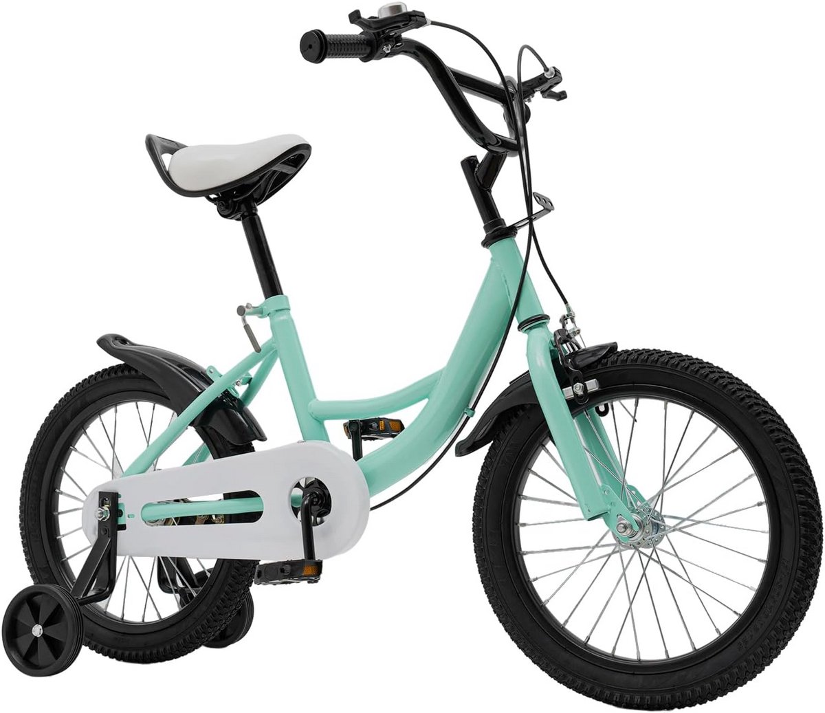 Kinderfiets Loopfiets Balansfiets Veilig Leren Fietsen Dubbel Remsysteem 16 Inch Groen