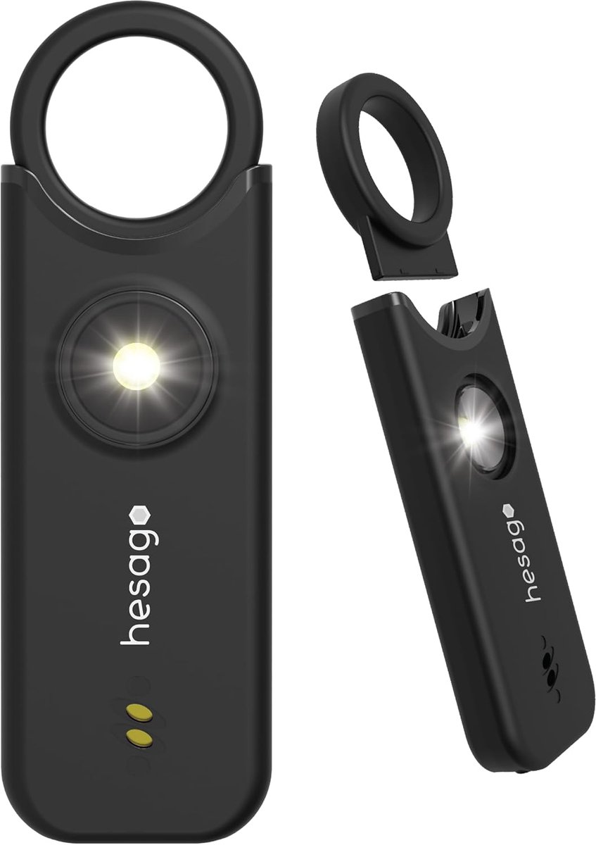 Persoonlijk Alarm - Zelfverdediging Apparaat - Veiligheid Onderweg - 135 dB Sirene - 25 Gram - Zwart