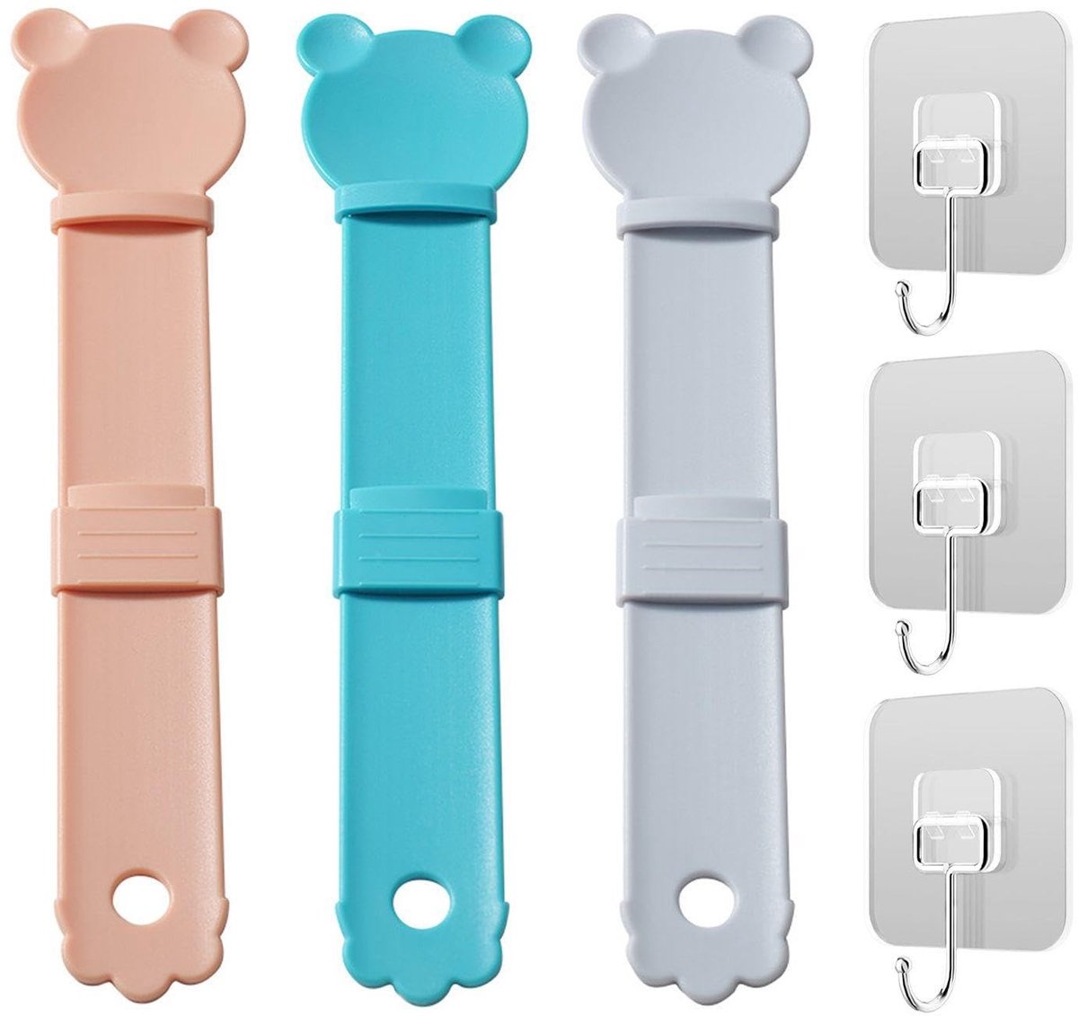 Dailygoods- Maatbeker Set 3 Stuks - Draagbare Voederlepel - Kattenvoeding - Kunststof - 25 cm - Veilig en Duurzaam