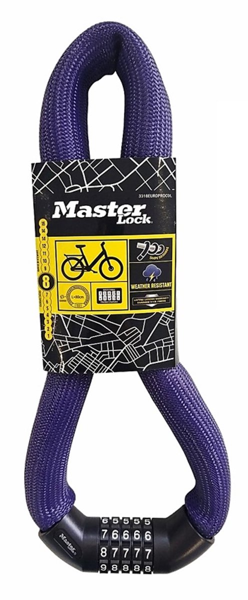 Masterlock ketting met vormgeheugen - cijferslot