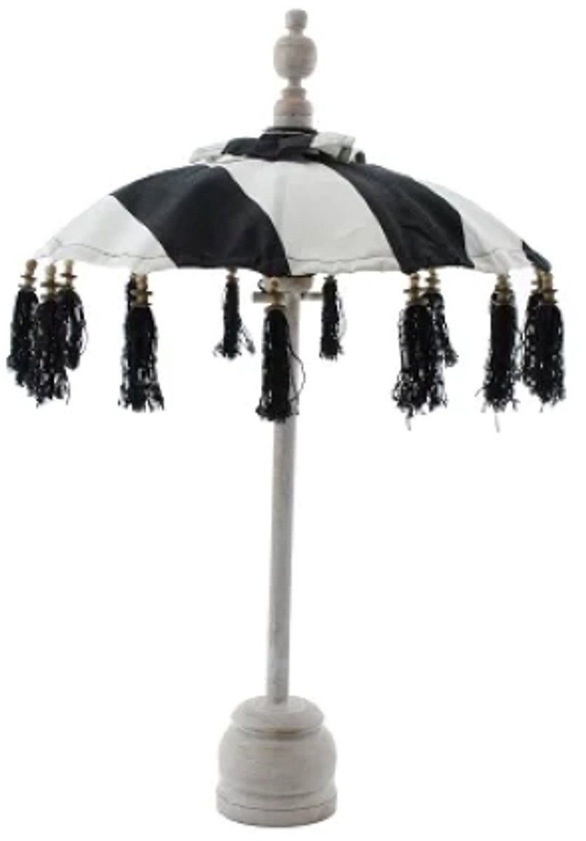 Parasol Bali Mini Wit/Zwart - Ø50cm