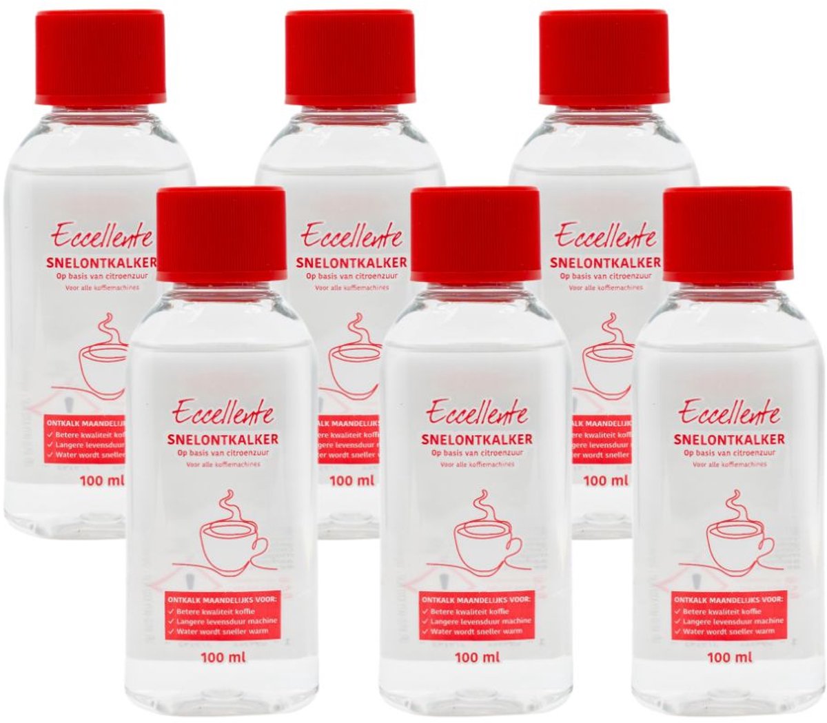 6x Eccellente Caffeo Anti Calc ontkalker voor Melitta - 6x ontkalken - jaarvoorraad voor Melitta volautomaten