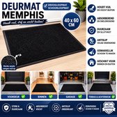 Wicotex - Deurmat - Droogloopmat Memphis Zwart - Afmeting 40x60cm