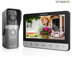 Innovastore Slimme deurbel – Deurbel – Video deurbel – Videodeurbel bedraad – Deurtelefoon – Deurbel intercom – Binnenmonitor