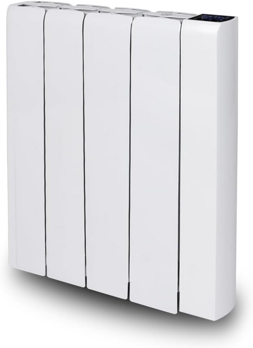 Keramische radiator - Traagheidsverwarming - Woning verwarmen - Keramische steen warmte - 57 cm hoog - Wit
