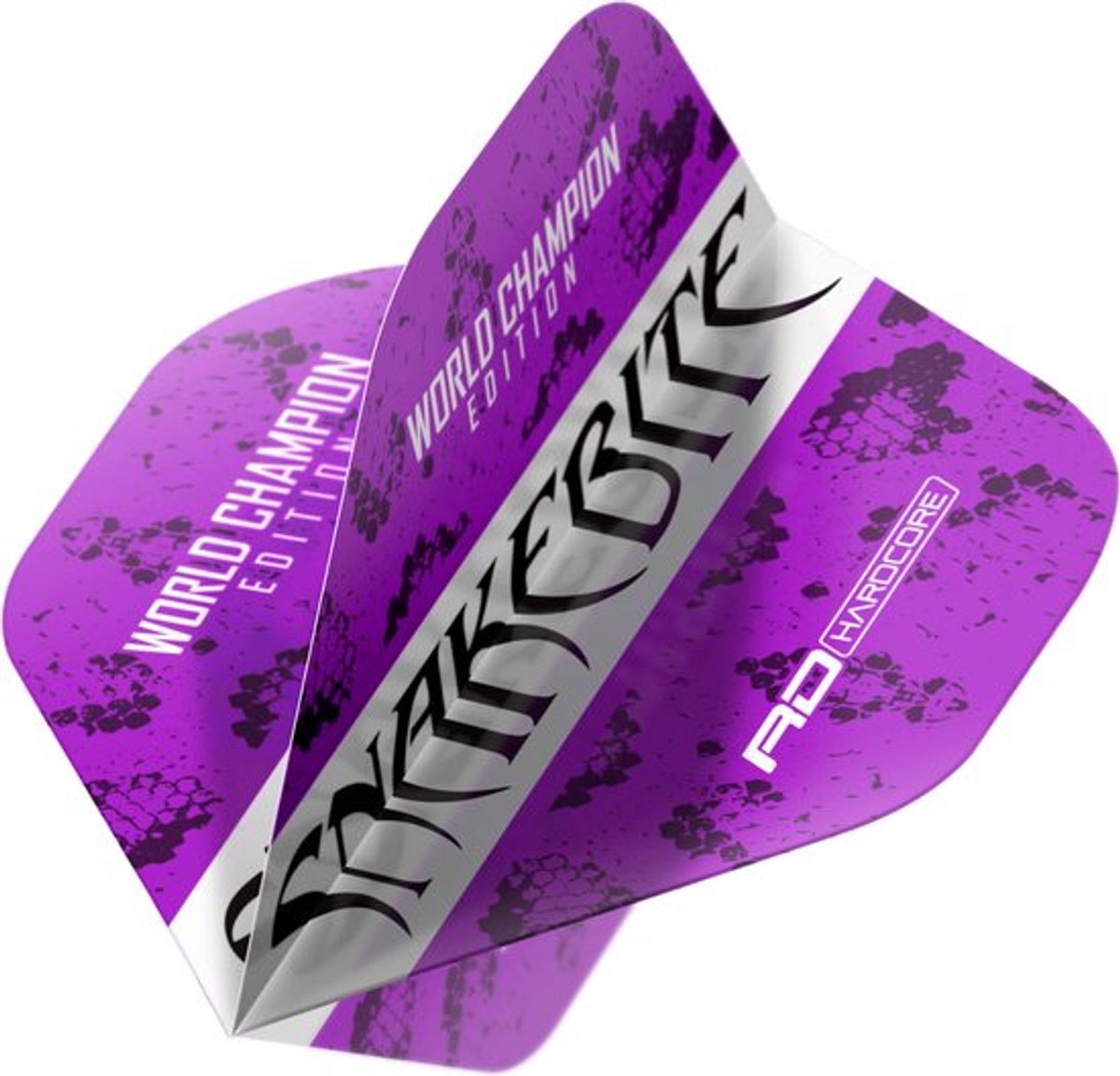 Red Dragon Peter Wright Snakebite World Champion 2020 Purple & White - Dart Flights